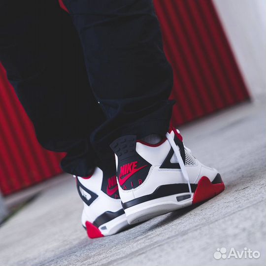 Кроссовки Air Jordan 4 Fire Red (36-45)