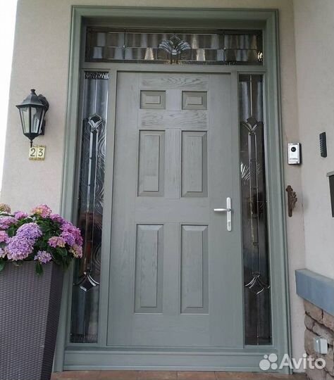 Дверь входная из массива дерева утеплённая Север