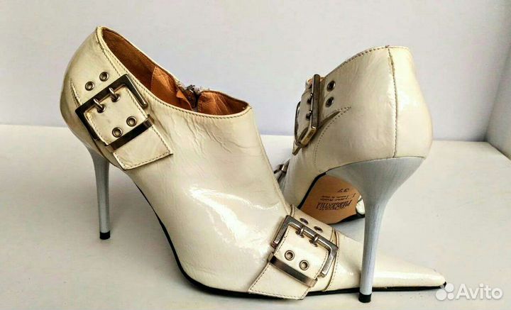 Ботильоны кожаные