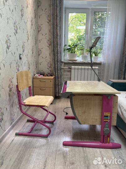 Растущая парта и стул дэми