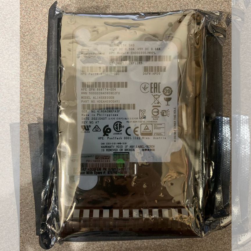 [870792-001] Жесткий Диск Hp 300gb 15k 12g Sas 2.5 870792-001