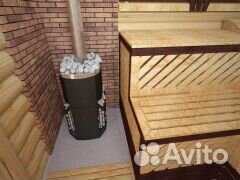 Печь для бани Русь-сетка 25 Л Панорама