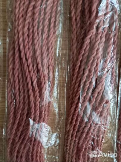 Комплект се кос, бледно розовые, синегальские косы