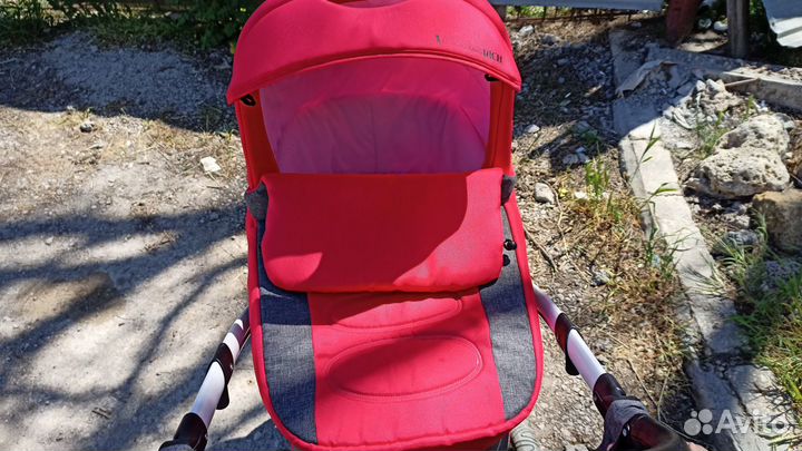 Коляска kinder rich красная бу