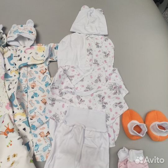 Пакет новых вещей для новорожденной девочки р56-62