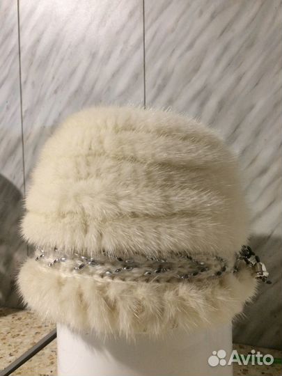 Шапка вязаная норка