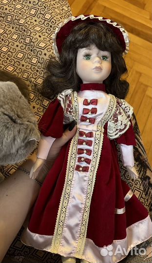 Кукла игрушка фарфоровая коллекционная большая