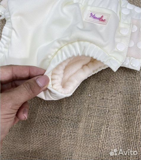 Многоразовый подгузник Mamalino и 2 вкладыша