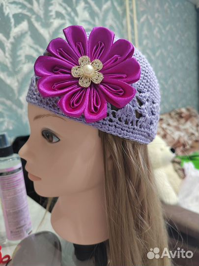 Летние вязаные шапочки