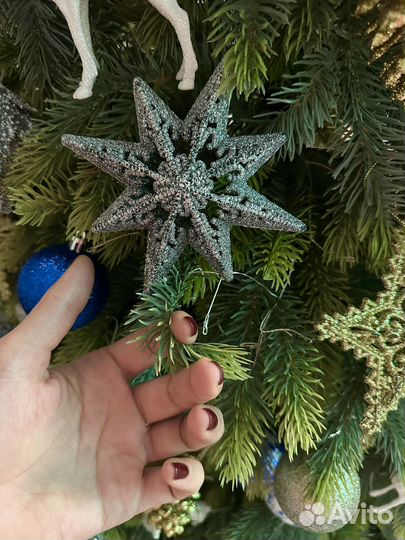 Ель искуственная литая 210 см