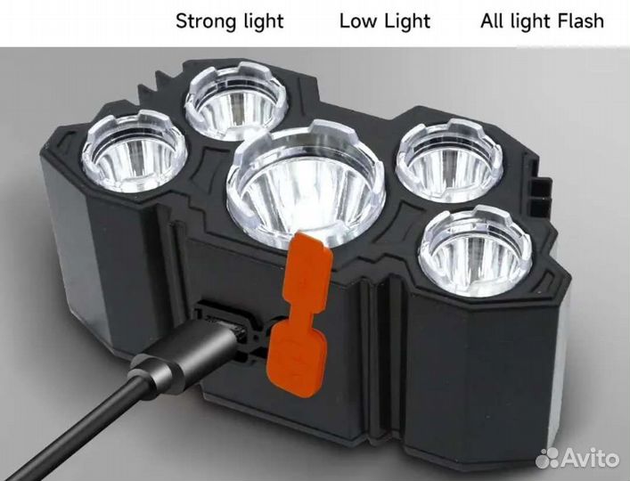 Налобный фонарь аккумуляторный