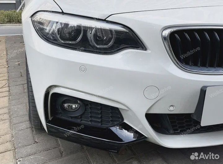 Клыки BMW 2 F22 F23 M-Performance черные