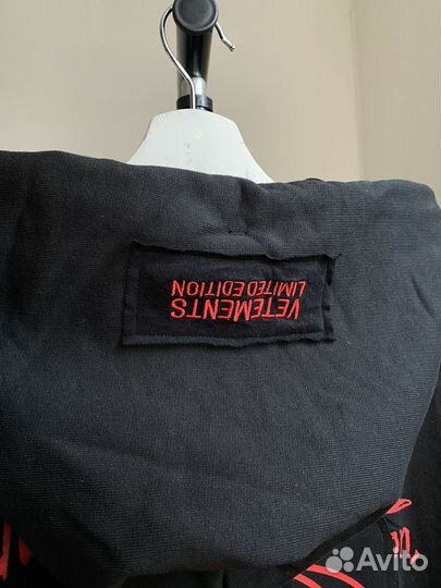 Vetements hardcore patch hoodie