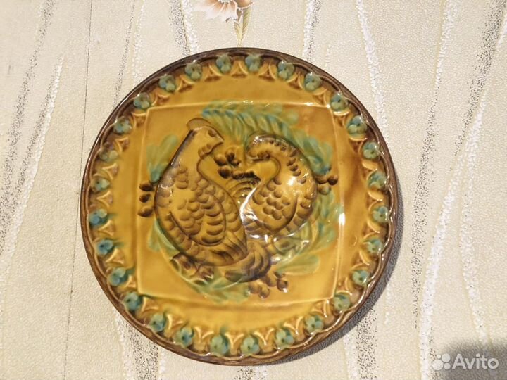 Декоративная тарелка с тетеревами