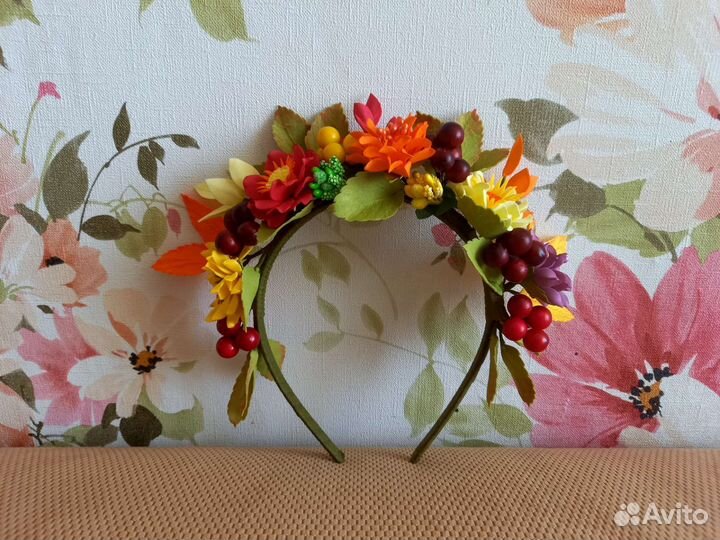 Осенний ободок для волос