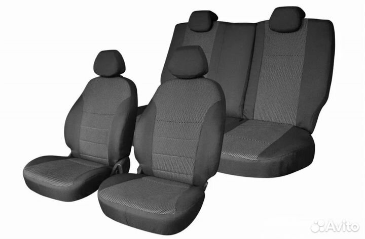 Чехлы на hyundai solaris 2010-2017 хэтчбек жаккард