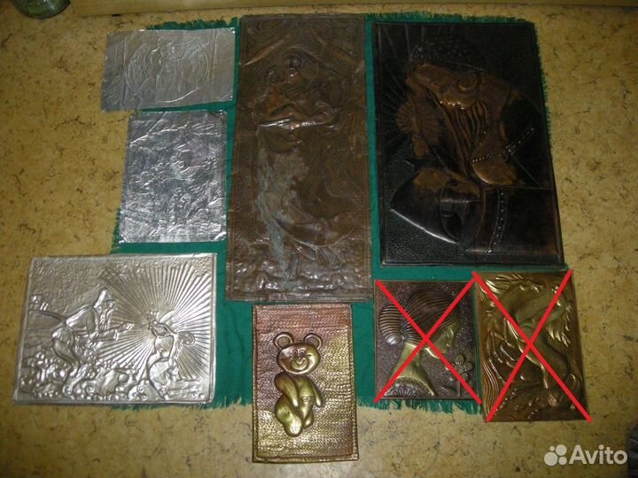 Панно Чеканки барельеф гравюра СССР polydor мишка