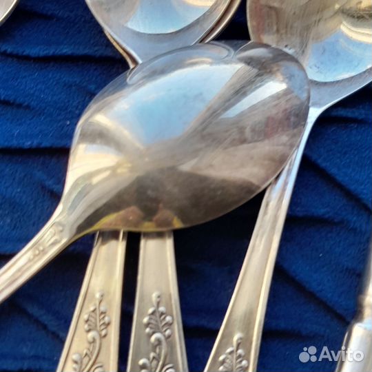 Нейзильбер +серебро. Столовые приборы СССР