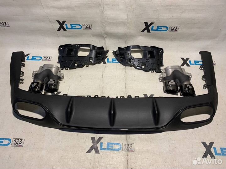 Диффузор заднего бампера Mercedes C238 W213 coupe