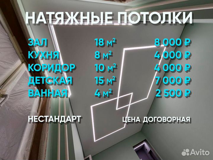 Натяжные потолки бесплатный замер