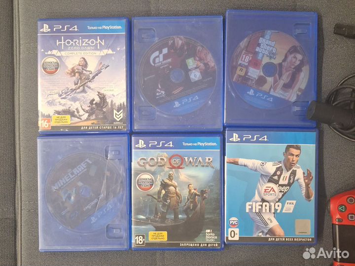 Sony playstation 4 slim 1tb с играми