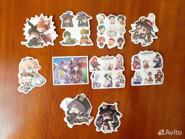 Наклейки Геншин
