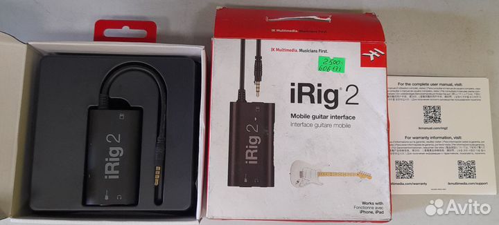 IK multimedia iRig 2 компактный интерфейс для гита