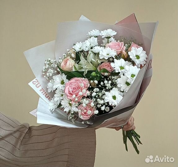 Живые цветы букеты