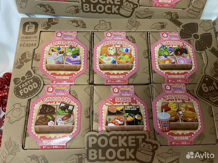 Новый детский конструктор бургеры еда