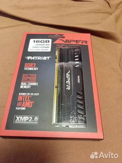 Оперативная память Patriot Viper DDR3 2х8Гб