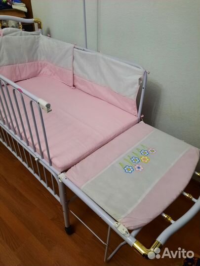Детская кроватка белая новая