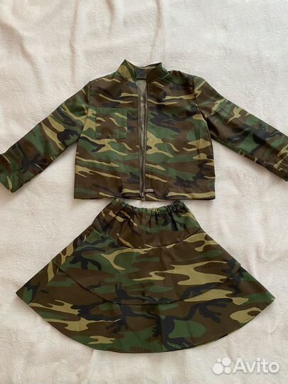 Костюм для девочки из комуфляжа