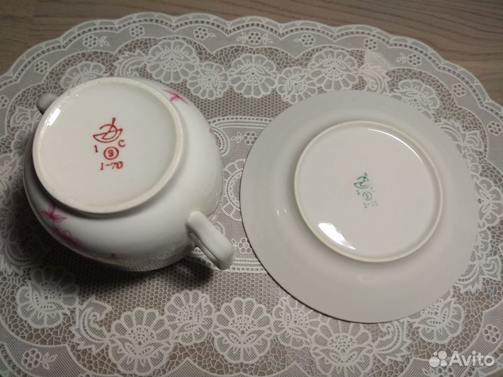 Масленки и сахарницы СССР