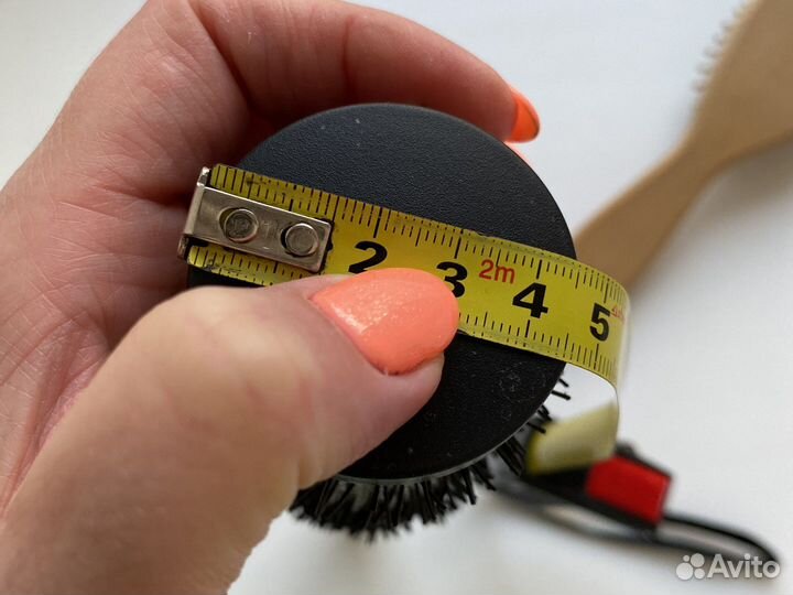 Расческа брашинг, круглая, деревянная