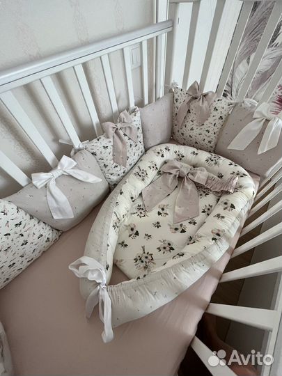 Бортики в кроватку, кокон для новорожденных