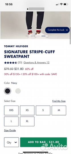 Брюки tommy hilfiger новые