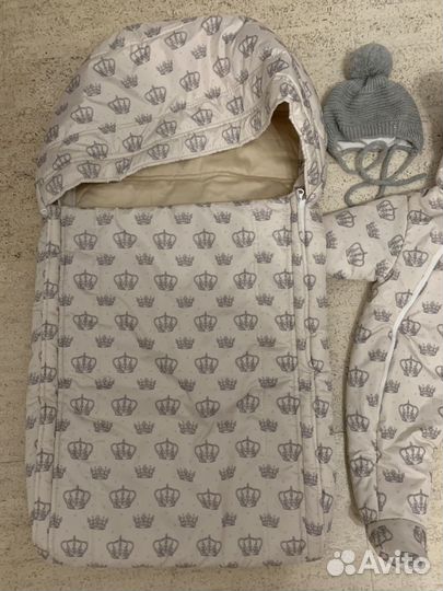 Конверт и комбинезон на выписку демисезонный новый