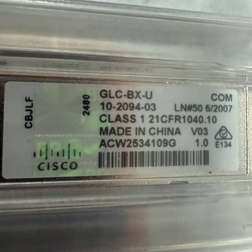 [GLC-FE-100BX-U] Трансивер Cisco Оригинал Glc-Fe-100bx-U