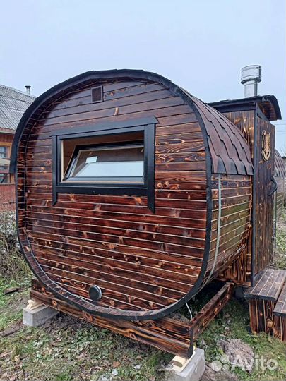 Баня бочка Квадро