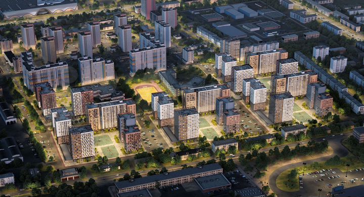 2-к. квартира, 72,1 м², 12/15 эт.