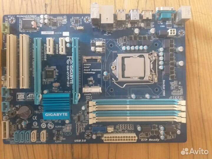 Матплата 1155 Z77 + процессор i7-3770