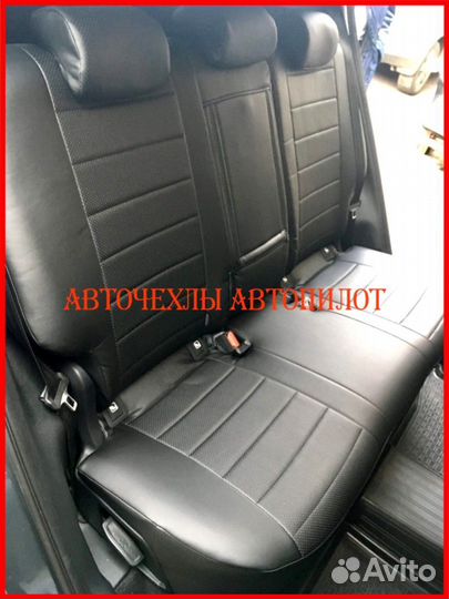 Чехлы Автопилот Kia Sportage 4 из экокожи чёрные