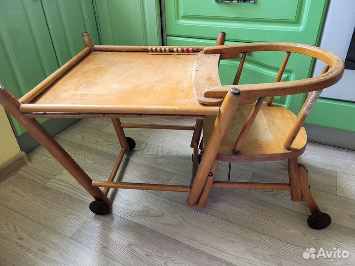 Стульчик для кормления 2 в 1 деревянный СССР