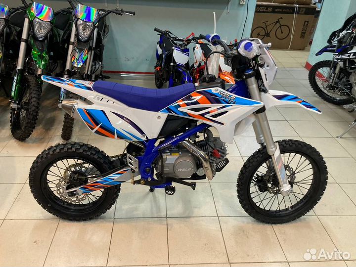 Питбайк wels RT 125 17\14 кпп ПОЛУАВТОМАТ