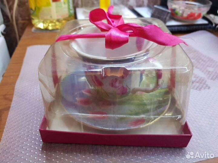 Чашка с блюдцем подарочный набор