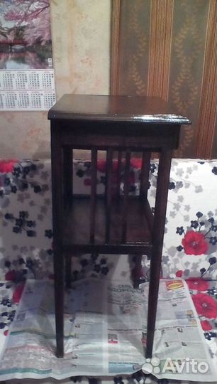 Раритет:стол-полка-тумба на ножка;1938г;сосна,лак