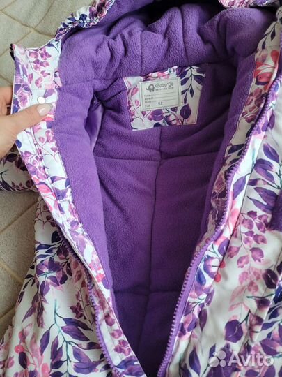 Зимний комбинезон для девочки 92