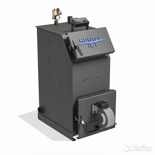 Твердотопливный котёл с увеличенной топкой