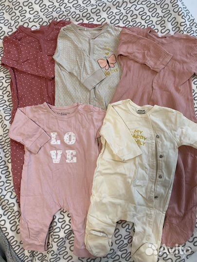 Вещи пакетом на девочку 56-80