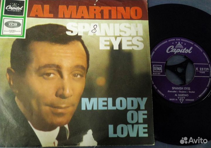 Al Martino Spanish Eyes винил Сингл